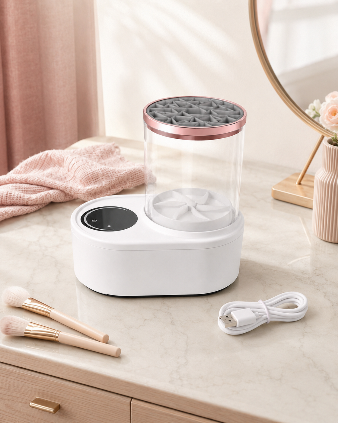Nettoyeur électrique de pinceaux — modèle Pro rechargeable — mise en situation Safety Place