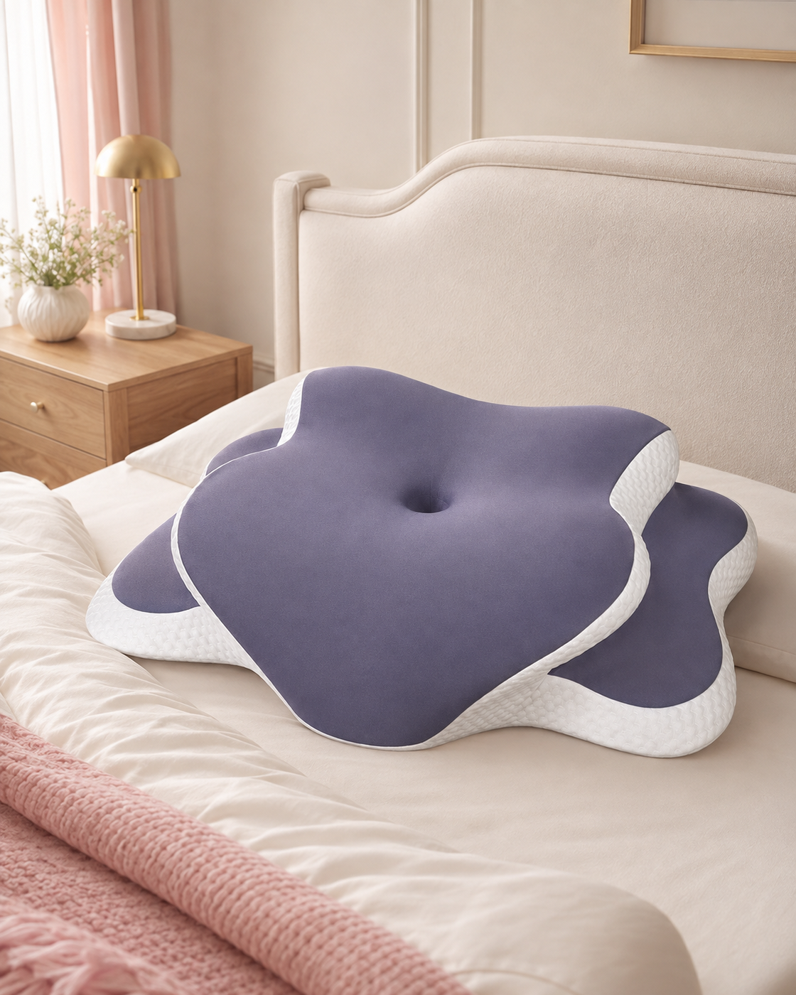 Oreiller cervical ergonomique — couleur Violet — vue produit Safety Place